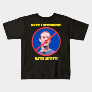 Zuk Hates Artists Kids T-Shirt